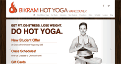 Desktop Screenshot of hotyogavancouver.com